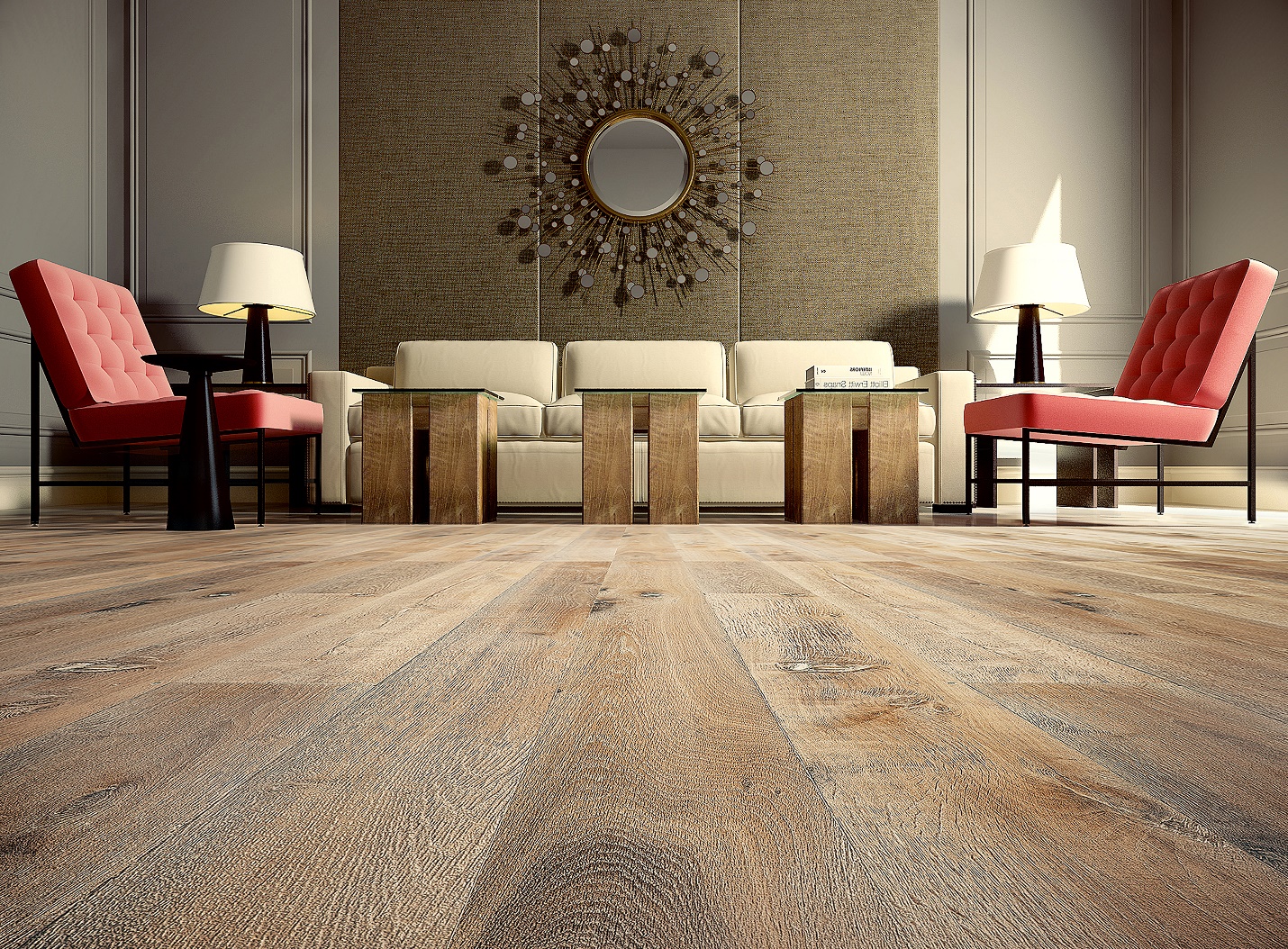 Textured Hardwood Flooring